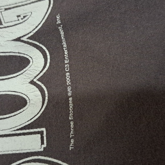 Vintage Y2K The Three Stooges T-Shirt 2009 Gray Men's Tee size L 100% cotton - Picture 5 of 11